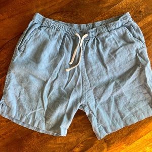 Alex Crane - blue - men’s large - 100% linen